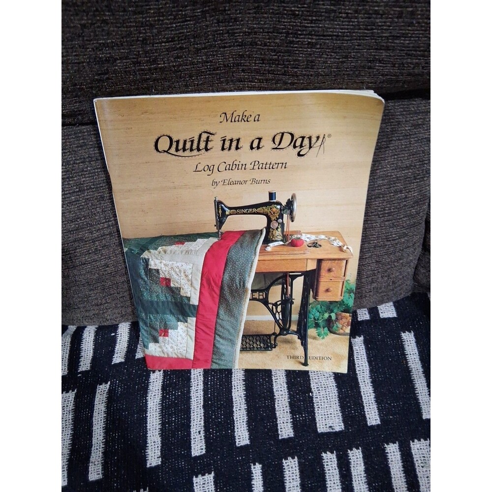 Vintage Quilt Book,  Make a Quilt in a Day 1986 Pattern Book  Eleanor Burns